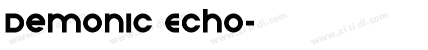 Demonic Echo字体转换